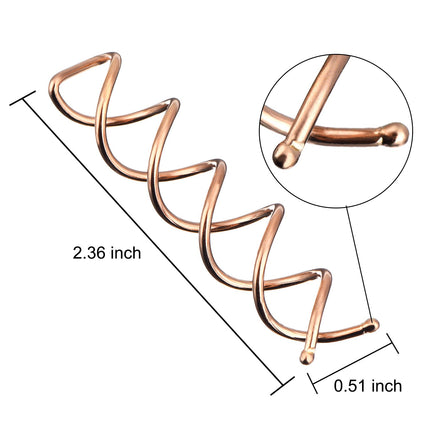 Spiral hair pins - rotating clips - knot rollers - DIY - rotating styling - hair sticks - hair styling tools - 20-piece set - rose gold.
