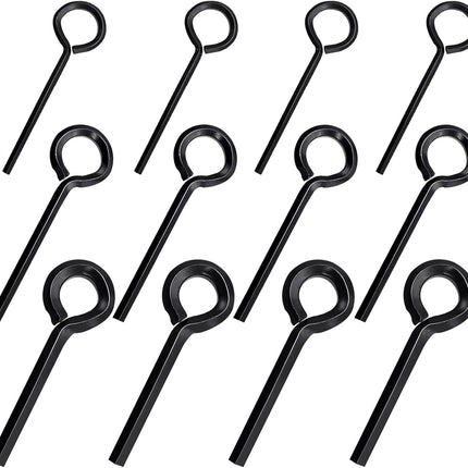 Schroevendraaiers - Socket keys - 12 pieces - Black - 7/32 inch - 5/32 inch - 1/8 inch - Standard hex - Metal hex socket key.