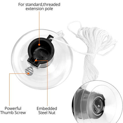 Professional lamp changing set - Lamp remover - Lamp removal and installation - 3-piece set - Suitable for light bulbs with high ceilings with standard, spotlight and recessed changers.