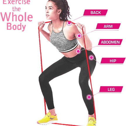Resistance Band - 4-Pack - With Handle & Door Buckle - Storage Bag - Fitness Bands - Pull-Ups - Strength Training - Elastic Cords - Men & Women - Yoga Stretch - Assisted Pull Bands.