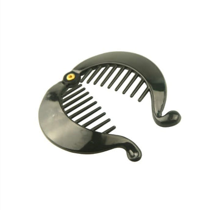 Hairpins - 3 pieces - Banana hairpin - Small banana hair comb - Fishbone hairpin - Side comb - Round - Horse tail holder - Hair accessory - Hair clip - Girls.