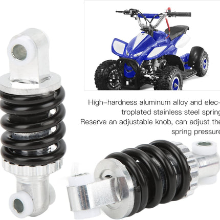 Shock absorber - 90 mm rear shock absorber - Suspension springs - 2 pieces - 400 lbs - Shock absorber springs - Dampers - Rear shock absorber - Suitable for 47cc and 49cc engines - Off-road vehicles - Minibikes.