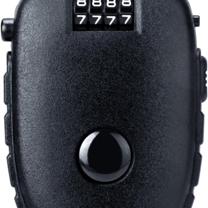 Snowboardslot - 4-position combination 27.5 inch - retractable cable lock - for snowboards, bikes, luggage, backpacks, scooters, suitcases - small - multi-functional - travel security lock - black.