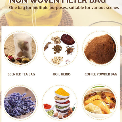 Theemaker tea bags-200 pieces-7*9cm-disposable loose tea bags-tea filter bag-for loose tea-loose leaf tea-coffee-herbs-herb.