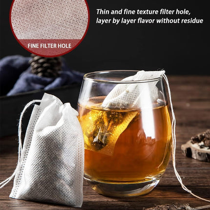 Theemaker tea bags-200 pieces-7*9cm-disposable loose tea bags-tea filter bag-for loose tea-loose leaf tea-coffee-herbs-herb.