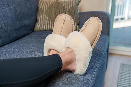 Slippers - Plush Slippers - Winter Slippers - Lounge Slippers - Soft - Warm - Non-slip - Beige - Size 40/41.