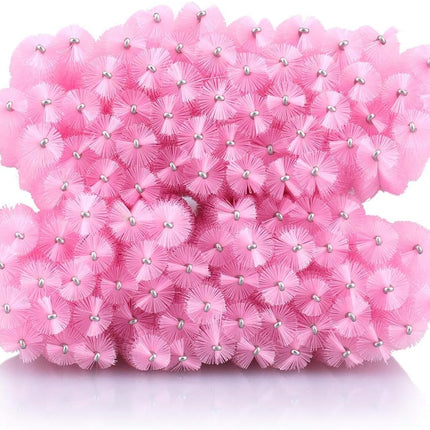 Lash Brush - 100 pieces - Disposable Lash Brush - For Eyelash Extensions - Pink - Crystal Mascara Stick - Applicator.