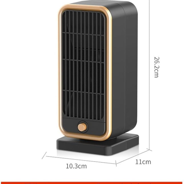 Electric heater - Indoor electric heater - Fan heater for household use - 500W - Ceramic heating element - Power plug.