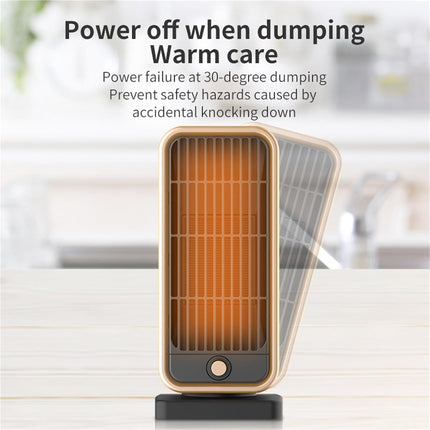 Electric heater - Indoor electric heater - Fan heater for household use - 500W - Ceramic heating element - Power plug.