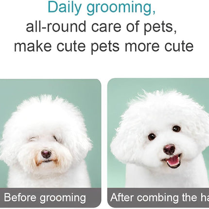 Flea comb for dogs and cats - Dog grooming tool - For removing tear stains, fleas, mange and lice.