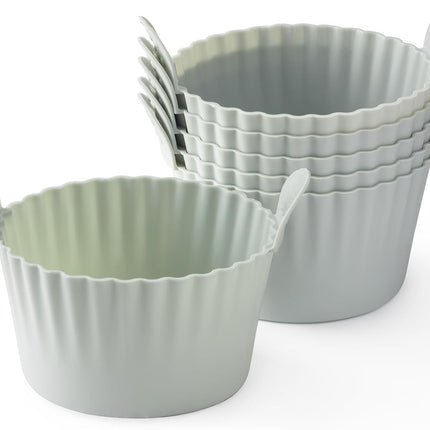 Baking tray for the Airfryer - egg mold for the Airfryer - large muffin mold for the Airfryer (6-pack) - grey.