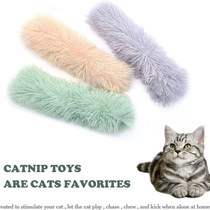 3-pack catnip toys for adult indoor kittens - interactive plush cat toys with built-in catnip and sounds - small.