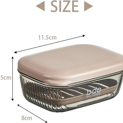 Travel soap box - soap holder - soap box with lid - portable soap box - sealable with lid - waterproof and moisture resistant - suitable for travel - camping - outdoors - gym - bathroom.