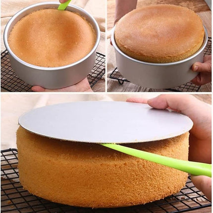 2-Pack 6-Inch Cake Pans Non-Stick Deep Aluminium Round Cake Pans with Removable Bottom for Baking - Baking - Weddings - Birthdays - Christmas Celebrations.