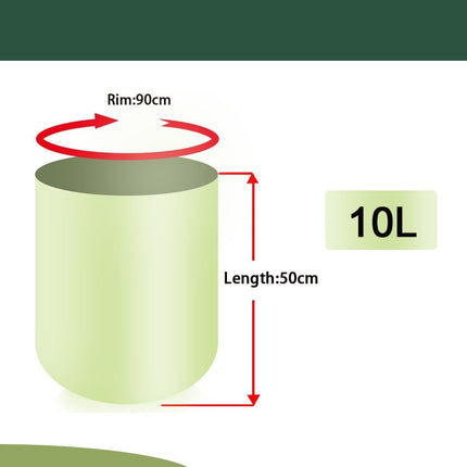 Small biodegradable garbage bags (100 pieces) - 10 litre food waste bags - compostable garbage bags - recyclable garbage bags for kitchen and office - green - 45 x 50 cm.