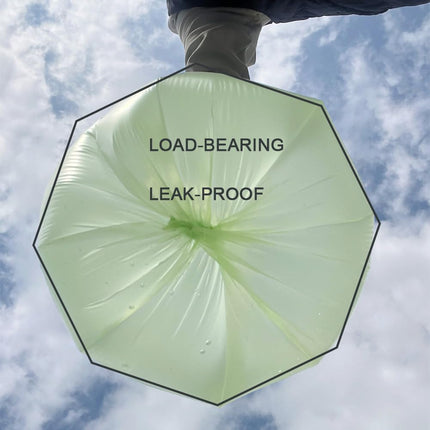 Small biodegradable garbage bags (100 pieces) - 10 litre food waste bags - compostable garbage bags - recyclable garbage bags for kitchen and office - green - 45 x 50 cm.