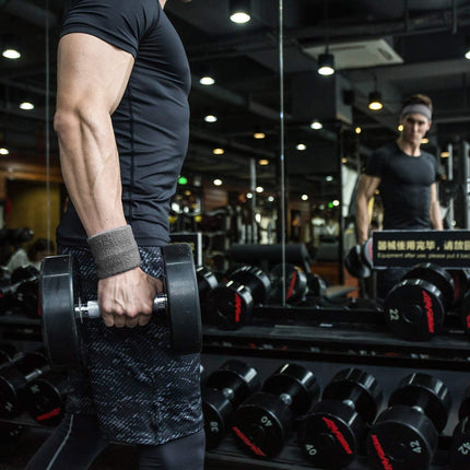 Wrist sweatbands - 2-piece sports sweatbands for men and women - for the gym - tennis - running - basketball - moisture-wicking.