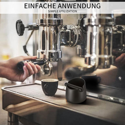 Coffee tap box - coffee drip tray - espresso drip box tap box - barista coffee drip box tap box (with removable metal tap rod and non-slip foot) - accessories for coffee machines.