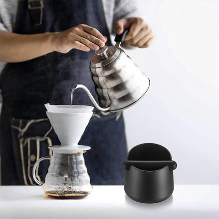 Coffee tap box - coffee drip tray - espresso drip box tap box - barista coffee drip box tap box (with removable metal tap rod and non-slip foot) - accessories for coffee machines.