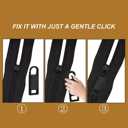 Reserve zips - 12-pack metal zips - removable - suitable for purses - clothing - jeans - suitcases - luggage.