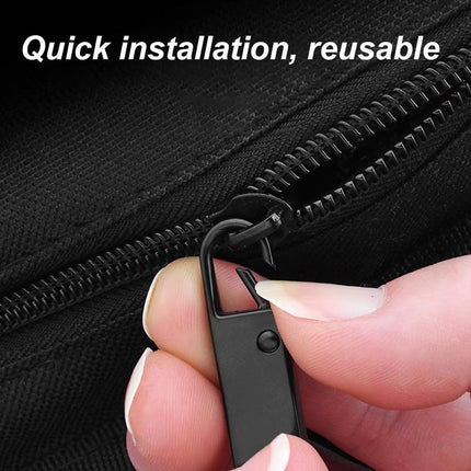 Reserve zips - 12-pack metal zips - removable - suitable for purses - clothing - jeans - suitcases - luggage.