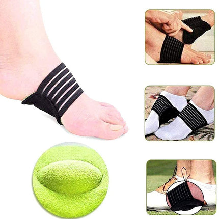 2 pairs of extra thick, padded compression arch supports for added comfort - suitable for plantar fasciitis, fallen arches, heel spurs, flat feet and foot pain issues.