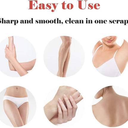 Set of 4 face razors - microdermabrasion blades for the face - eyebrow trimmers - face shavers and facial hair removal devices..