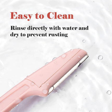 Set of 4 face razors - microdermabrasion blades for the face - eyebrow trimmers - face shavers and facial hair removal devices..