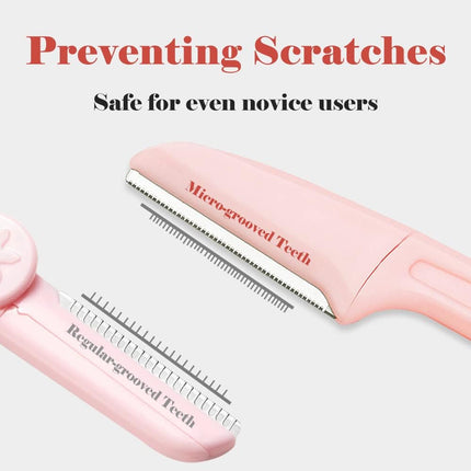 Set of 4 face razors - microdermabrasion blades for the face - eyebrow trimmers - face shavers and facial hair removal devices..