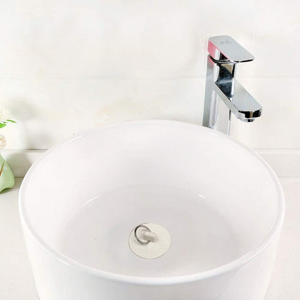 Set of 4 sink plugs - drain plugs - rubber drain stoppers and kitchen sink plugs with hanging ring - Suitable for bathtubs and bathrooms (4 sizes).