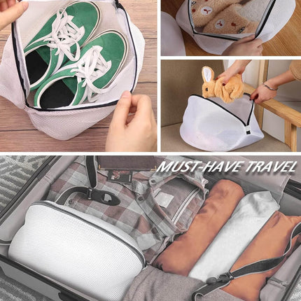 2-pack shoe wash bags - sneaker wash bags - shoe wash bags - shoe cleaning bags - multifunctional shoe wash bags for sneakers - socks - underwear - perfect for storage and travel.