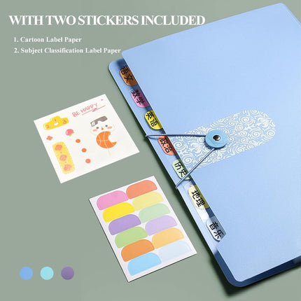 A4 Expandable folder - 3 poly pockets folder - 12 compartment folders large capacity accordion folders - expandable folders for office - business trips - home.