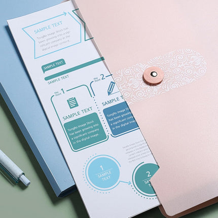 A4 Expandable folder - 3 poly pockets folder - 12 compartment folders large capacity accordion folders - expandable folders for office - business trips - home.