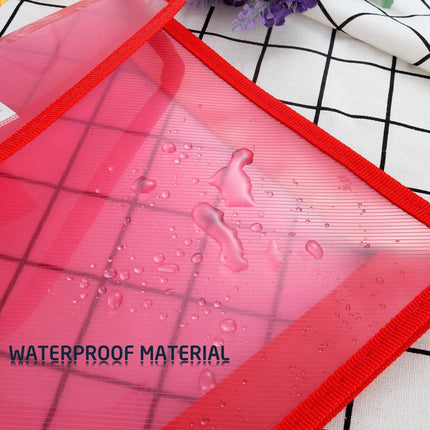 A4 plastic wallet - set of 5 popper wallets plastic folders premium pocket map envelopes for school office home with press stud closure - large capacity.