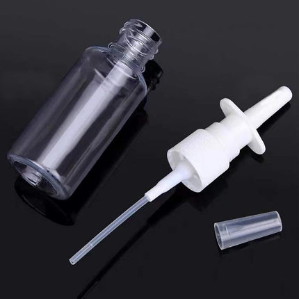 3-pack nasal spray bottles - clear spray bottle - empty nasal spray - direct spray container for essential salt solution - 10 ml.