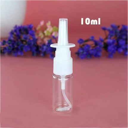 3-pack nasal spray bottles - clear spray bottle - empty nasal spray - direct spray container for essential salt solution - 10 ml.