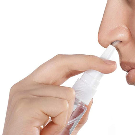 3-pack nasal spray bottles - clear spray bottle - empty nasal spray - direct spray container for essential salt solution - 10 ml.