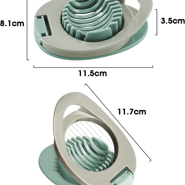 Egg slicer - Egg slicer with stainless steel wire - multi-functional egg slicer - slices boiled eggs, ham, bananas and strawberries evenly.