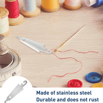 10 pieces of embroidery and cross-stitch needle threader tool - stainless steel hook needle threader - manual threader for needles with large eyes - Sewing Tools Consumables Accessories.