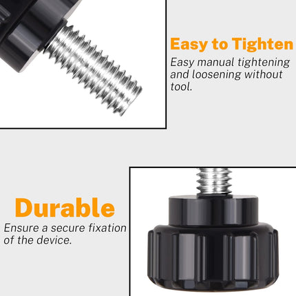 12 pieces M4 x 10 mm knurled thumb screws - display screws - mounting screws - carbon steel clamp knobs - grip thumb screws - mounting thumb screws.