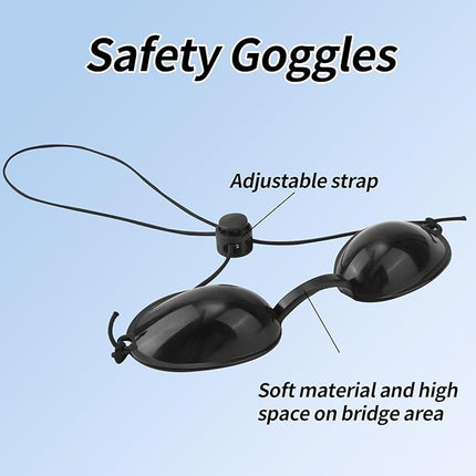 2 pairs of protective glasses for eye protection against red light - tanning glasses for women - tanning glasses for sunbathing.