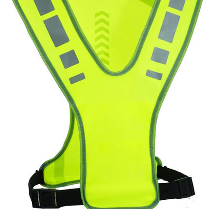 Reflective running clothing with high visibility and pockets - reflective safety vest - unisex - breathable reflective clothing - adjustable safety warning vest for jogging - walking - cycling.