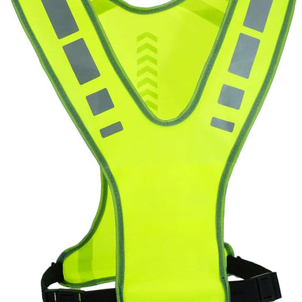 Reflective running clothing with high visibility and pockets - reflective safety vest - unisex - breathable reflective clothing - adjustable safety warning vest for jogging - walking - cycling.