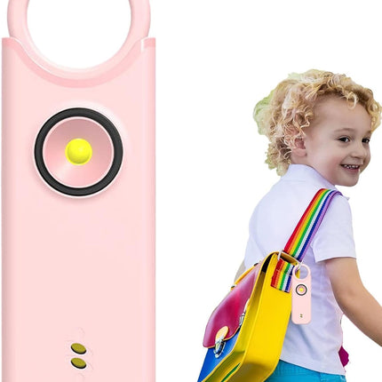 Personal alarm - Ladies - 135db - Rechargeable - SOS - LED light siren - Compact - Keychain - Siren with safety LED light.