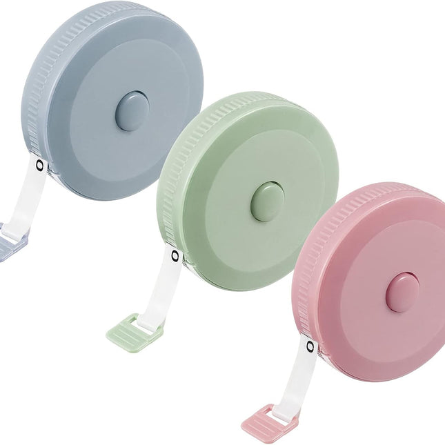 Meetlinten 3 pieces 200 cm/79 inch Sewing measuring tapes Retractable measuring tapes for measuring length, bust and waist.