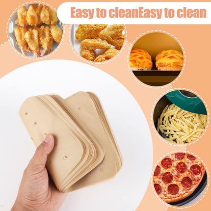 120 pieces of Airfryer paper baking forms, Airfryer baking forms compatible with Ninja Foodi Dual Airfryer, non-stick perforated baking paper compatible with Ninja DZ201 DZ401.