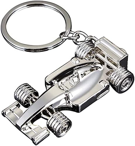 Silver racing keychain for Father's Day, birthday, Christmas for racing fans, 1 sport F1 keychain, keychain accessories Formula 1 gift for boys or men.