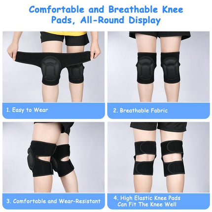 1 pair of knee pads, 20 mm thick knee pads for gardening, non-slip and anti-impact knee pads for household cleaning, construction, floors, garden (large size).