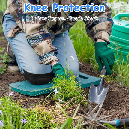 1 pair of knee pads, 20 mm thick knee pads for gardening, non-slip and anti-impact knee pads for household cleaning, construction, floors, garden (large size).