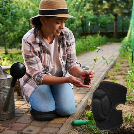 1 pair of knee pads, 20 mm thick knee pads for gardening, non-slip and anti-impact knee pads for household cleaning, construction, floors, garden (large size).